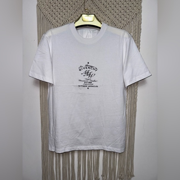 Givenchy MMW print cotton T-shirt size Small New Without Tags unisex Authentic - Picture 6 of 7